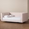 Baxton Studio Oksana Modern Glam and Luxe Light Pink Velvet Fabric and Gold Finished Queen Size Daybed 174-10986-Zoro - alternate 7